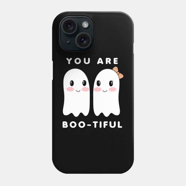 You Are Bootiful Cute Ghost Halloween Love Phone Case by Outfit Clothing