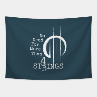 4 Strings Ukulele Bass Violin Tapestry