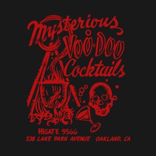 Vintage Mysterious Voodoo cocktails Tiki Bar T-Shirt