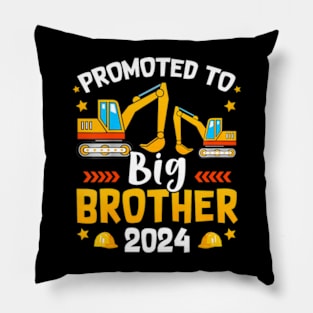 Kids Promoted to Big  2024 Construction Excavator Toddlers Pillow