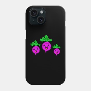 Kawaii Beets - Cute Veggies - Graphic Vector Clipart Phone Case