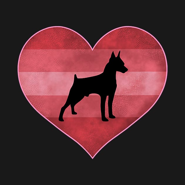 Doberman Heart Love Valentines Day by IainDodes