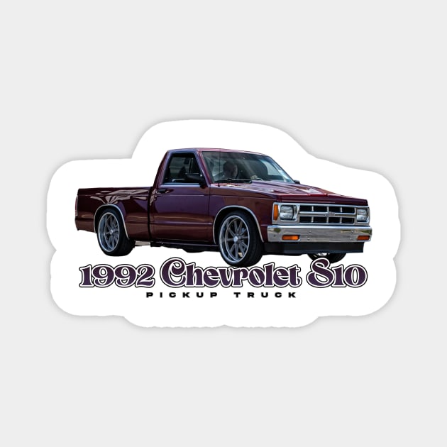 1992 Chevrolet S10 Pickup Truck Magnet by Gestalt Imagery