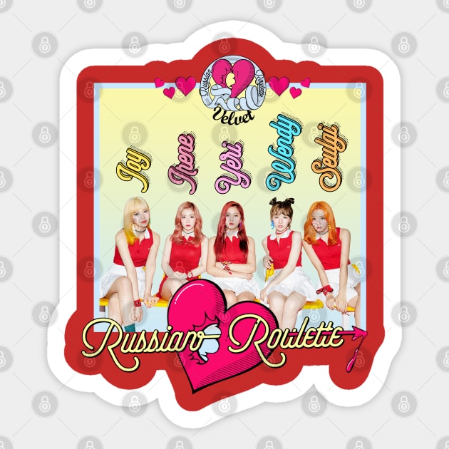 Accept - Russian Roulette Album Cover Sticker Album Cover Sticker