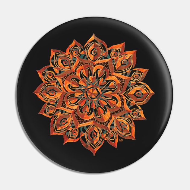 Orange Star Pin by kasia_dippel