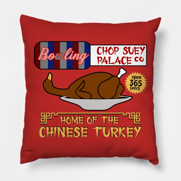 Bo Ling Chop Suey Palace Pillow by OniSide