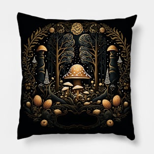 Mystical Mushroom Kingdom Pillow