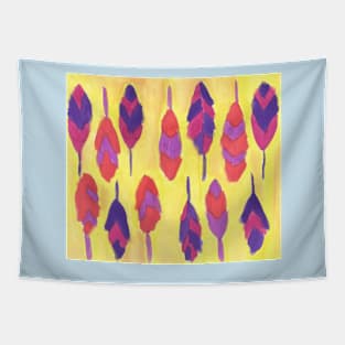 Boho Bold Feather Print Tapestry