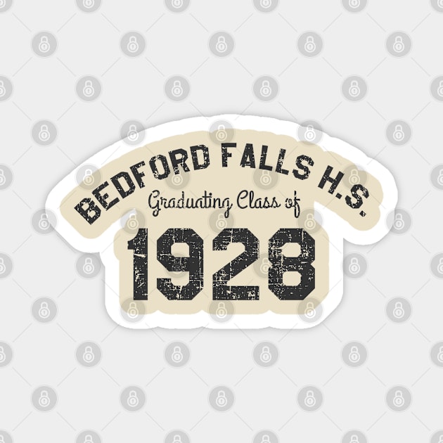 Bedford Falls High School distressed Magnet by woodsman