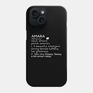 Amara Name Amara Definition Amara Female Name Amara Meaning Phone Case