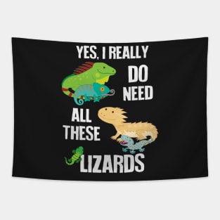 Need All These Lizards Tapestry