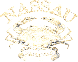 Nassau, Bahamas, Atlantic Blue Crab (Distressed) Magnet