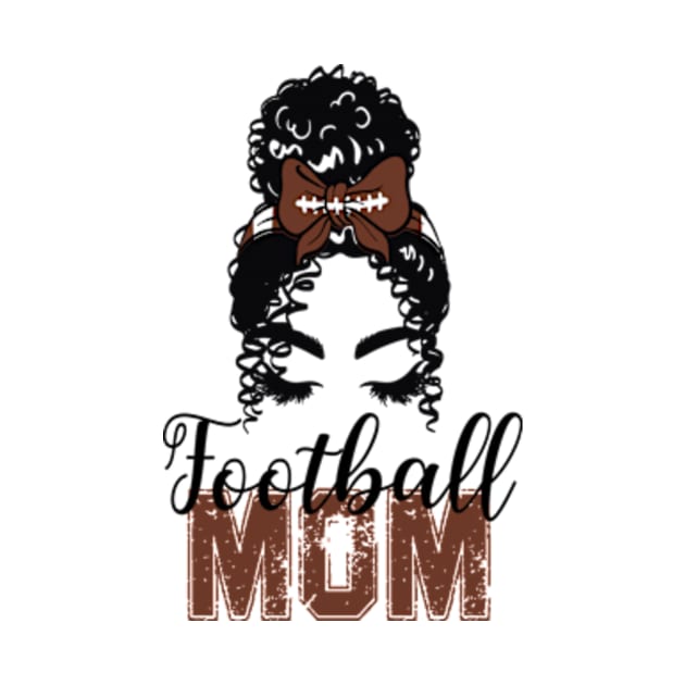 Bleached Leopard Football Mom by David Brown
