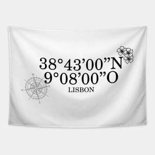 Lisbon coordinates Tapestry