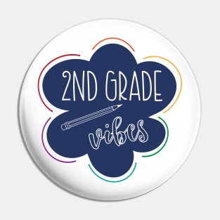 Second Grade Vibes Pin