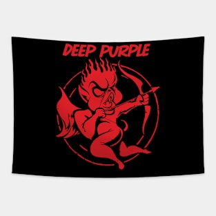 cupid red deep purple Tapestry