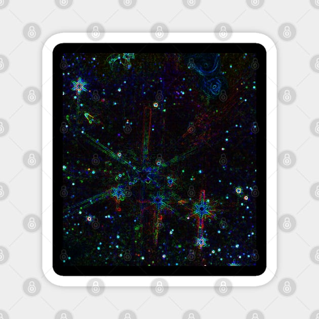 Black Panther Art - Glowing Edges 247 Magnet by The Black Panther