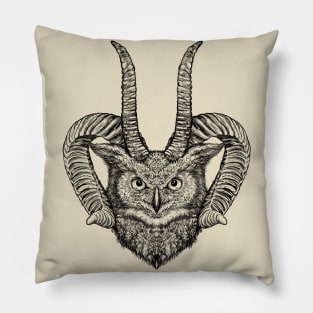 Spirit Guide Plain B&W Pillow