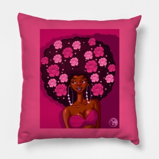 Rose afro Pillow