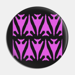 Rockwell B-1 Lancer - Pink & Black Pattern Design Pin