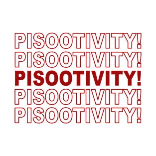 Pisootivity - Repeating Red T-Shirt