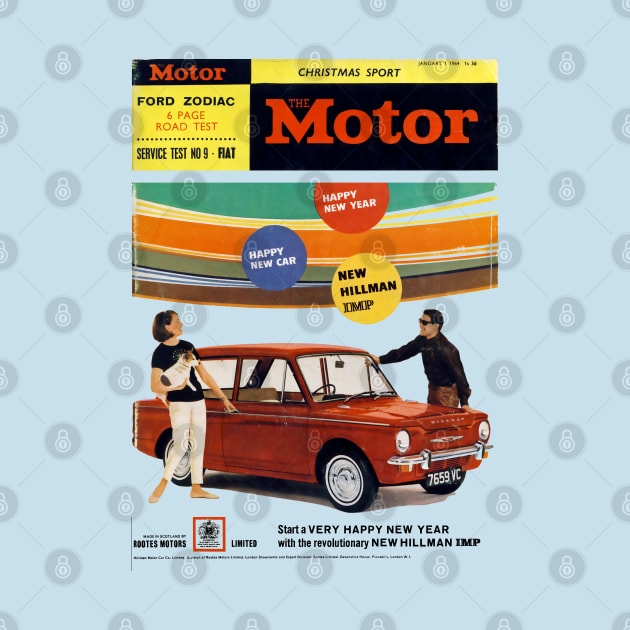 HILLMAN IMP - magazine cover by Throwback Motors