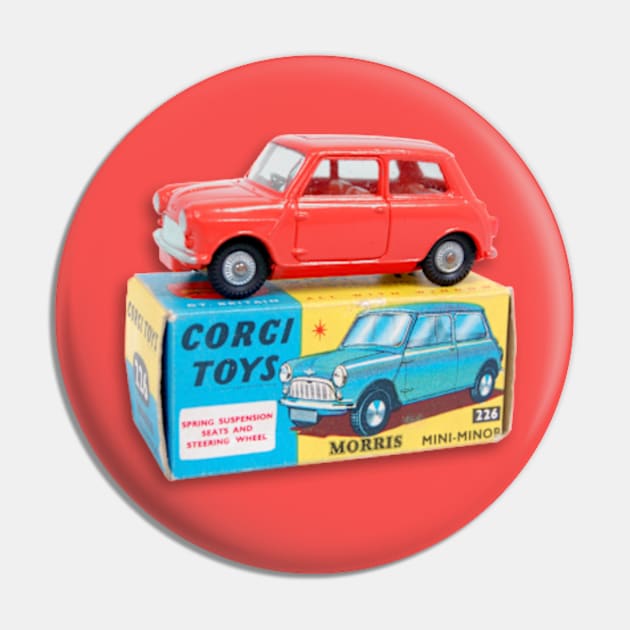 RED MORRIS MINOR TOY CAR Pin by Throwback Motors