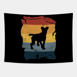 Mutt Distressed Vintage Retro Silhouette Tapestry