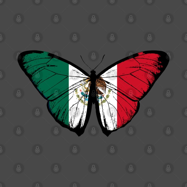 Vintage Mexico Butterfly Moth | Pray For Mexico and Stand with Mexico by Mochabonk