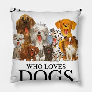 Never Underestimate An Old Lady Who Loves Dogs And Was Born In March Pillow