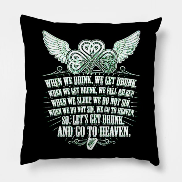 American Irish Roots Pillow by sudiptochy29