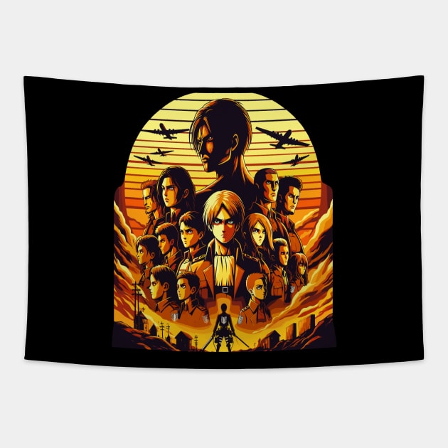 Attack on titan tapestry discount