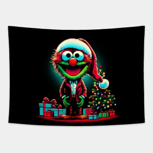 Vintage Comic-Book Muppet Christmas Tee: 1980's Retro Style Holiday Shirt Tapestry