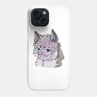 First Time Drawing Snow Leopard Phone Case