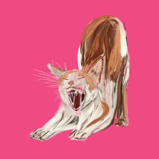 Yawning Cat T-Shirt