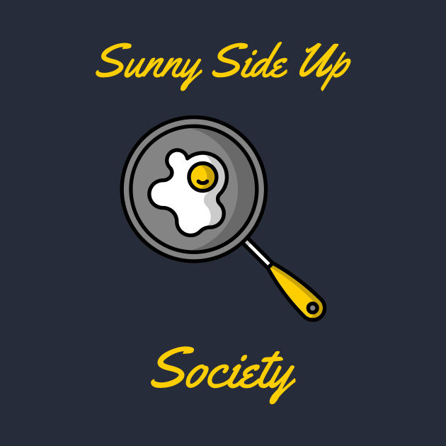 Sunny Side Up Egg Society Frying Pan by InkyArt