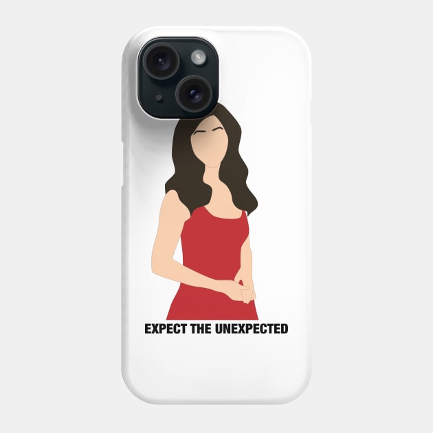 Julie Chen- Expect The Unexpected Phone Case by katietedesco