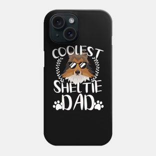 Glasses Coolest Sheltie Dog Dad Phone Case