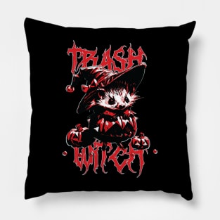 Trash Witch Possum Design Pillow