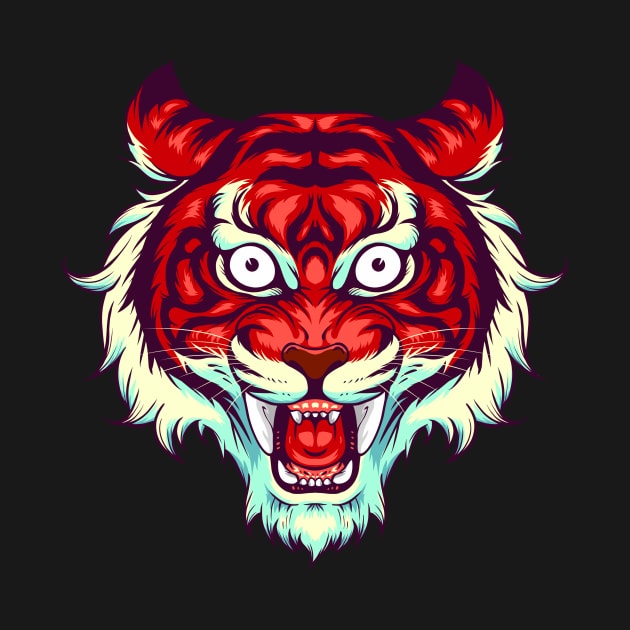 Tiger Head by Fuad_Sy