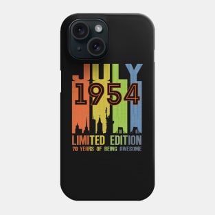 July 1954 70 Years Of Being Awesome Limited Edition Phone Case