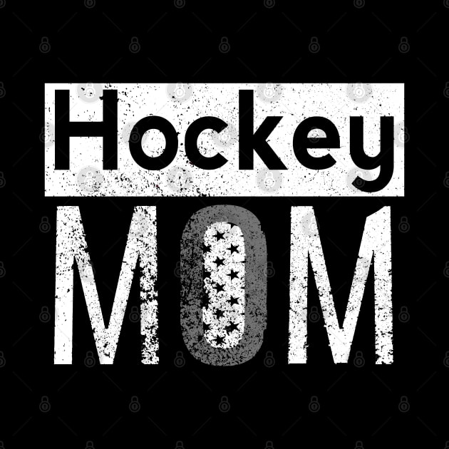 Hockey Mom in Black and White by M Dee Signs