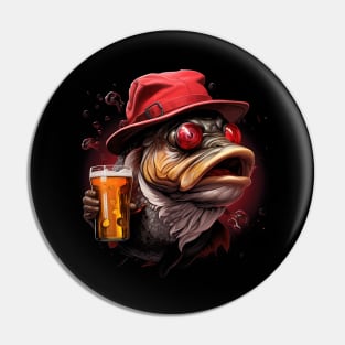 I love beer and fishing Pin