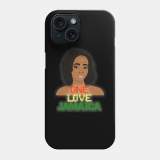 One Love Jamaica Black Woman Sisterlocks Phone Case