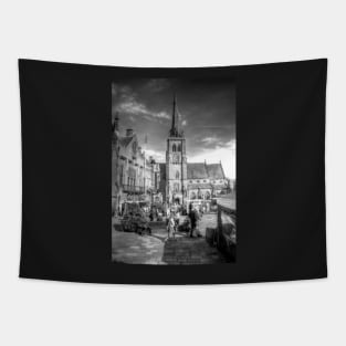 Durham City Centre Black And White Tapestry
