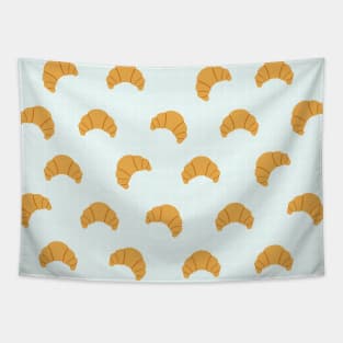 Cute Croissant Pattern Tapestry