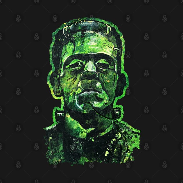 Pop Art Frankenstein (Transparent Version) by Jan Grackle