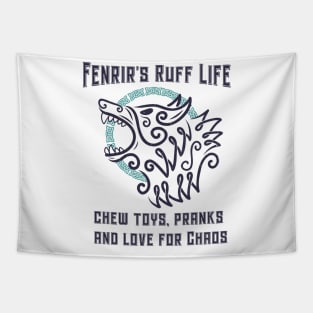 Fenrir´s ruff life: Chew toys, pranks and love for chaos Tapestry