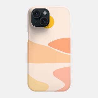 Peach Landscape Minimalist Boho Phone Case