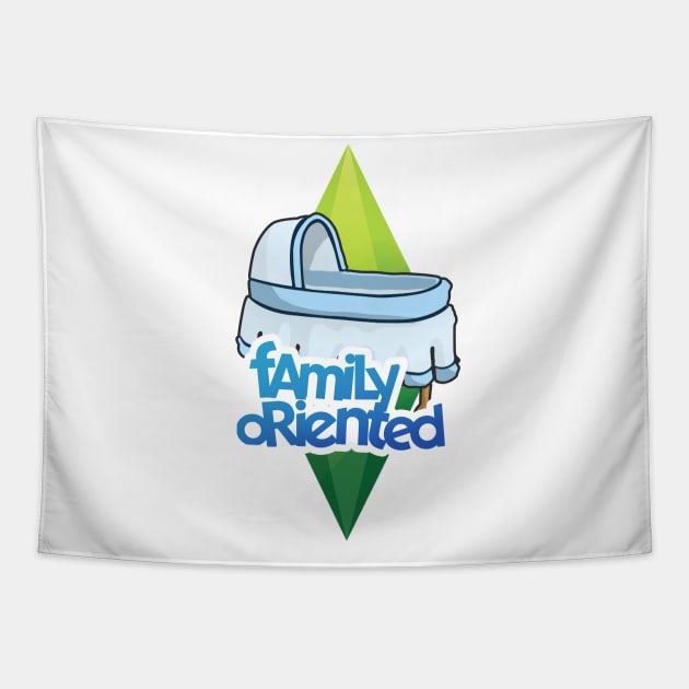 The Sims Family Oriented Tapestry by crtswerks